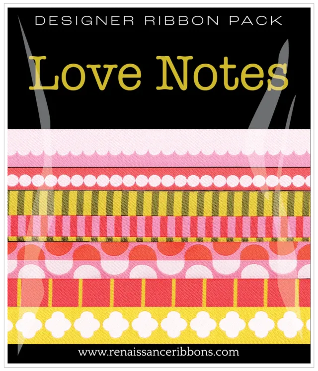 Renaissance Ribbon Love Notes Bänderset 6x 1 Yard