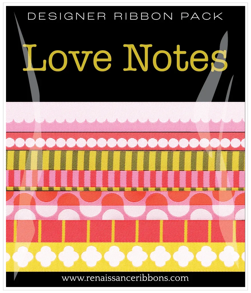 Renaissance Ribbon Love Notes Bänderset 6x 1 Yard