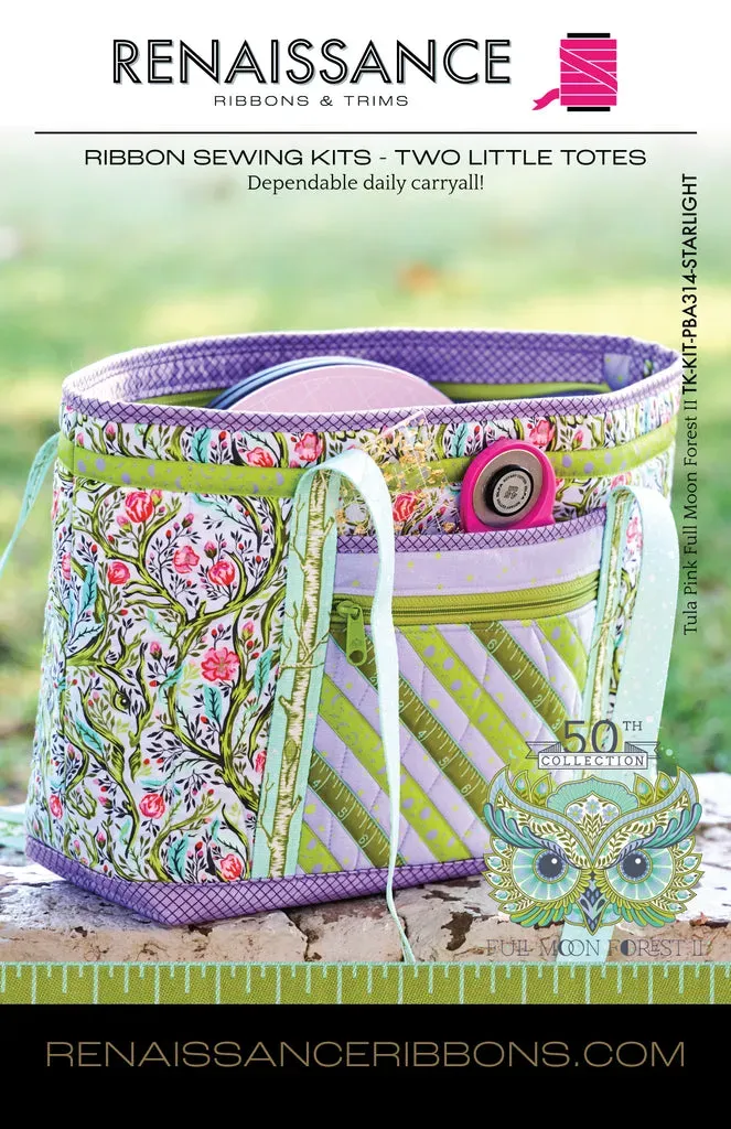 Renaissance Ribbon Two Little Totes Taschen-Nähset Medium Tasche