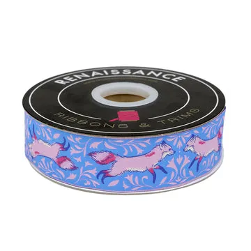 Renaissance Ribbon Glow Garden Foxes Schmuckband 38mm 1 Yard Füchse