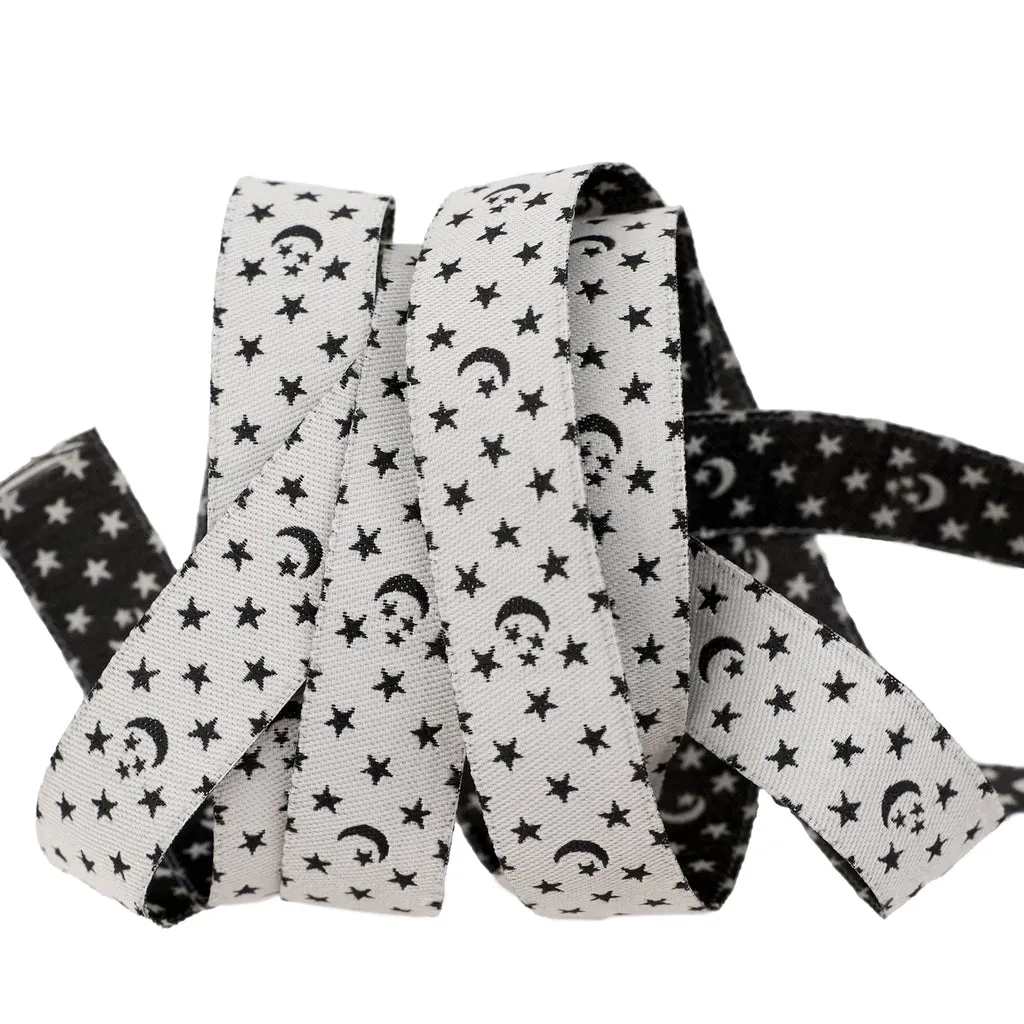 Renaissance Ribbon Ooh Lucky Lucky Moon Stars Schmuckband 16mm 1 Yard