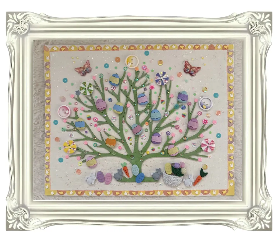 Buttons Galore Easter Egg Tree Bastelset Osterbaum
