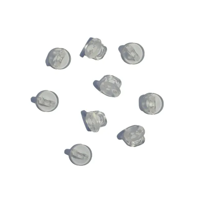 Buttons Galore Acrylic Button Shanks Knopf-Ösen 50 Stück 8 mm