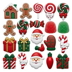 Buttons Galore Christmas Craft Buttons Knöpfe 50+ Stück 3D