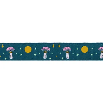 Renaissance Ribbon Celestial Garden Celestial Fungi Webband 7/8 Zoll