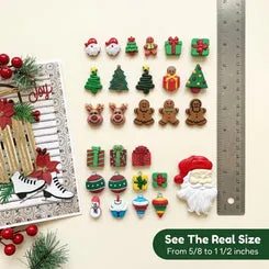 Buttons Galore Christmas Super Value Pack Weihnachtsknöpfe 100 Stück