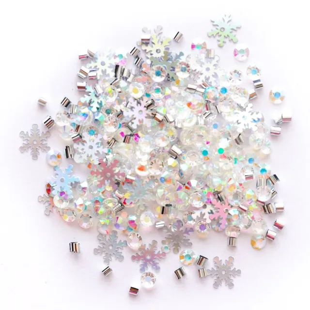 Sparkletz Iceberg Streumix Strass Perlen Pailletten 10 g eisblau