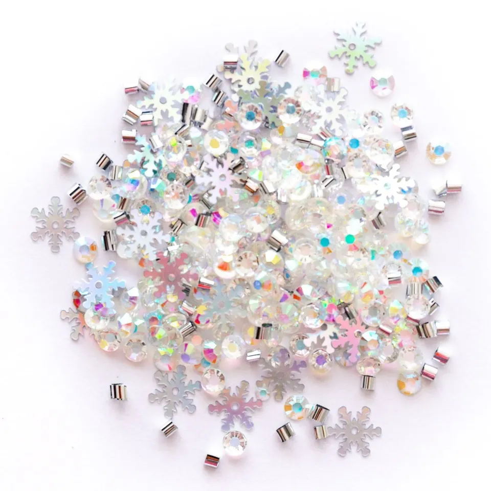 Sparkletz Iceberg Streumix Strass Perlen Pailletten 10 g eisblau
