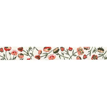 Renaissance Ribbon Spruce Tulip Time Dekorband 1 Yard Creme