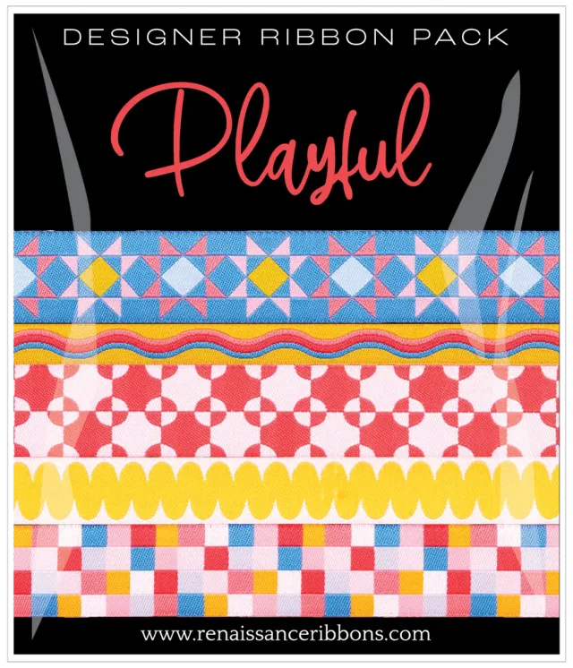 Renaissance Ribbon Playful Designer Pack Schmuckband 5x1 Yard bunt