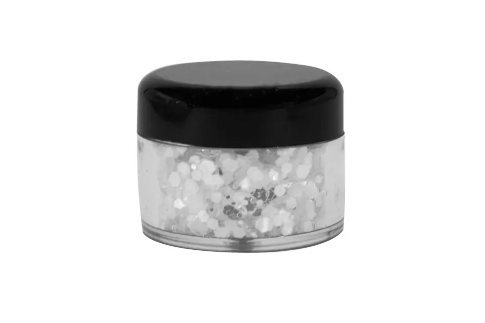 Creativery Glitzer Konfetti Streudeko perlweiß 30g Dose