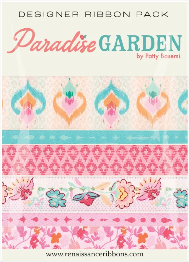 Renaissance Ribbon Paradise Garden Designer Pack Schleifenband-Set 6 Yards
