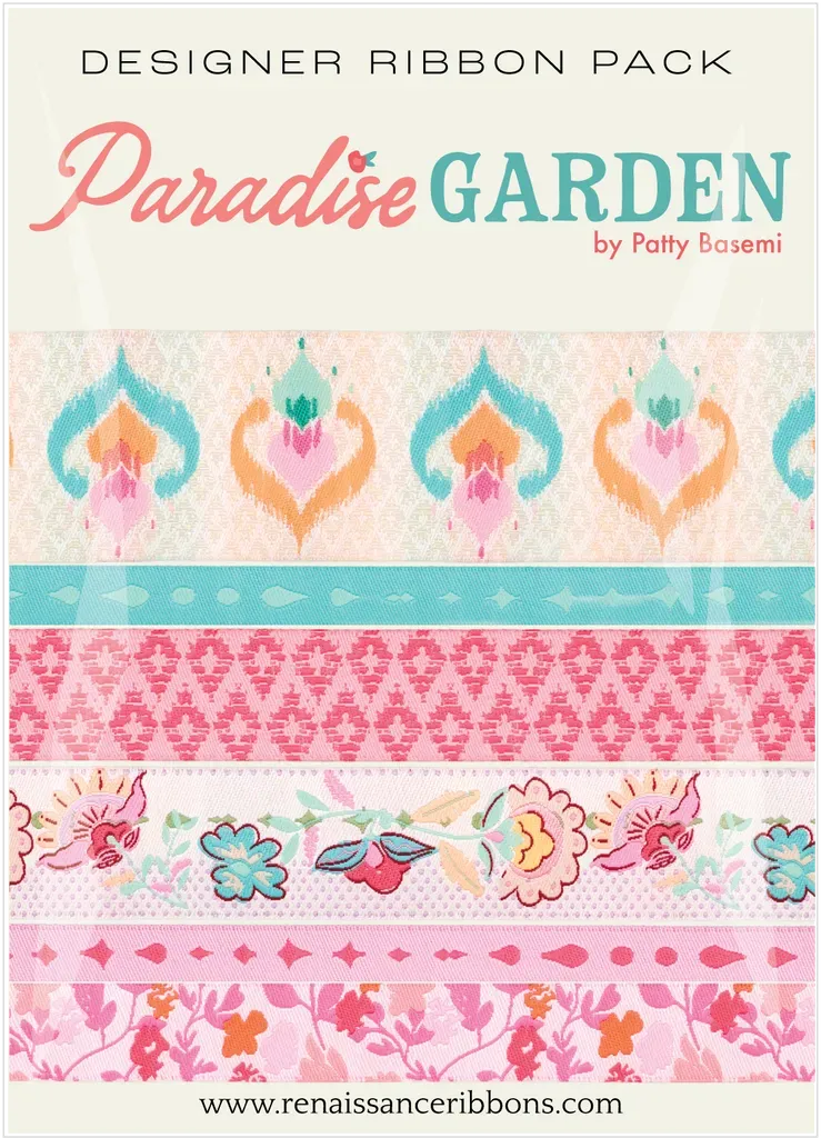 Renaissance Ribbon Paradise Garden Designer Pack Schleifenband-Set 6 Yards