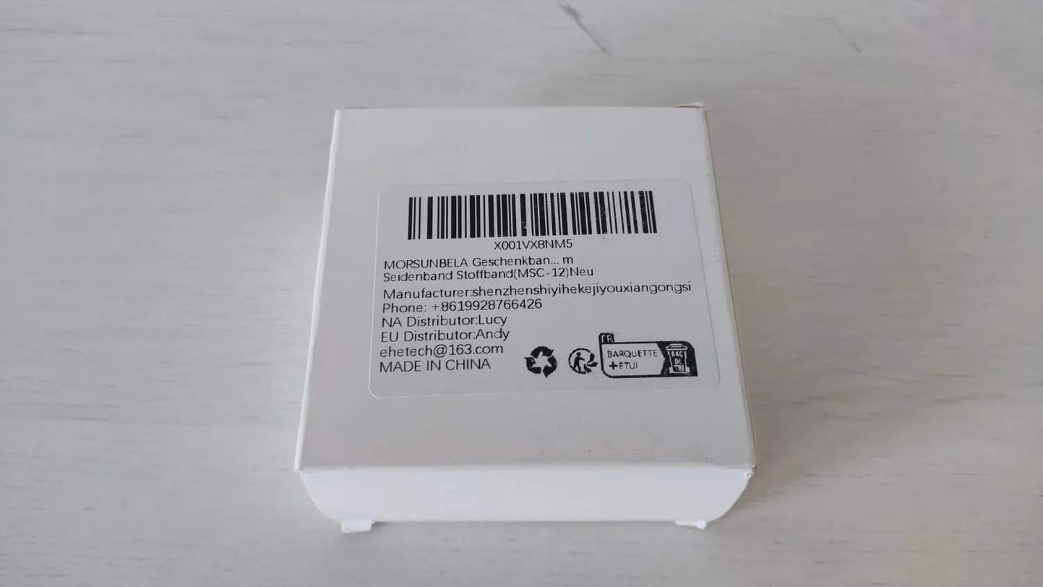 MORSUNBELA Chiffonband Geschenkband Rolle