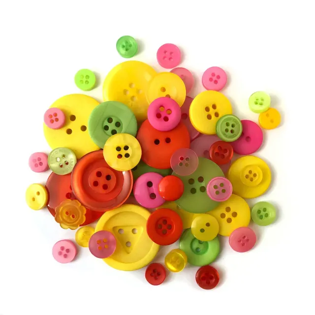 Buttons Galore Festive Nähknöpfe 12 oz Bunt Keksdose