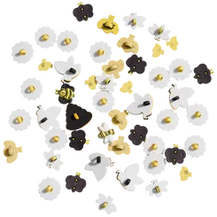 Buttons Galore Bees Nähknöpfe 50 Stück Bienen-Mix