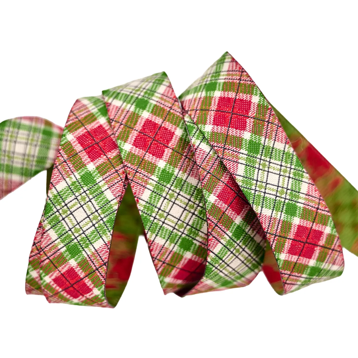 Renaissance Ribbon Holiday Cheer Holiday Plaid Schmuckband 1 Yard