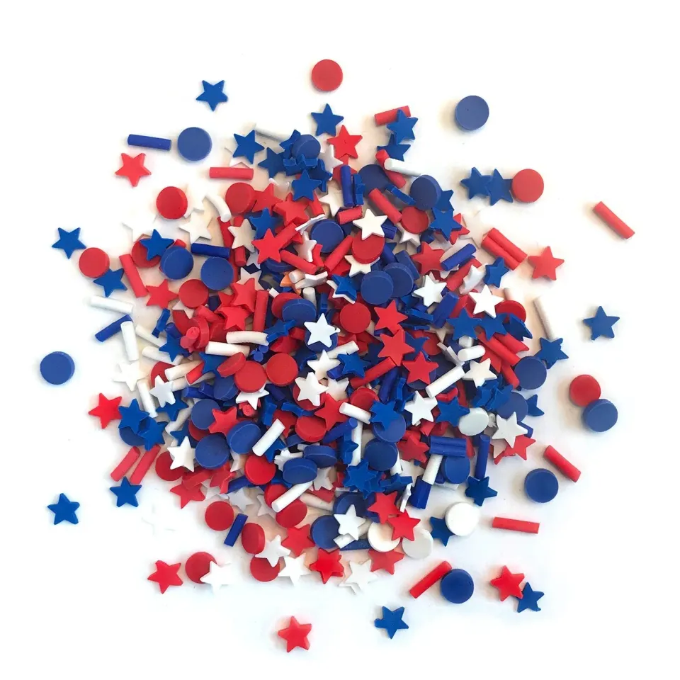 Buttons Galore Star Spangled Sprinkletz Streudeko 12g USA