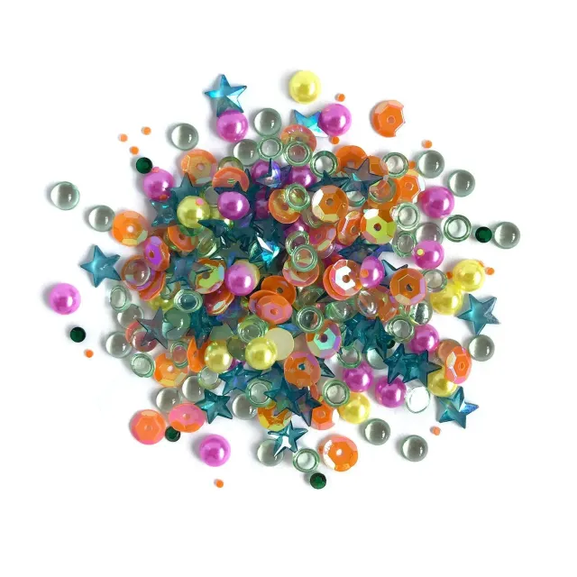 Buttons Galore Sparkletz Rainbow Bastelstreu 10 g bunt