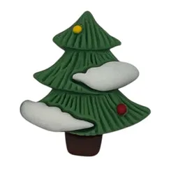 Buttons Galore Snowy Christmas Tree Flatbacks 25er Baum