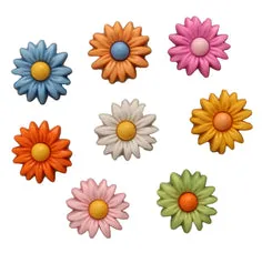 Buttons Galore Spring Group Bastelknöpfe Sortiment 50 Stück Nylon