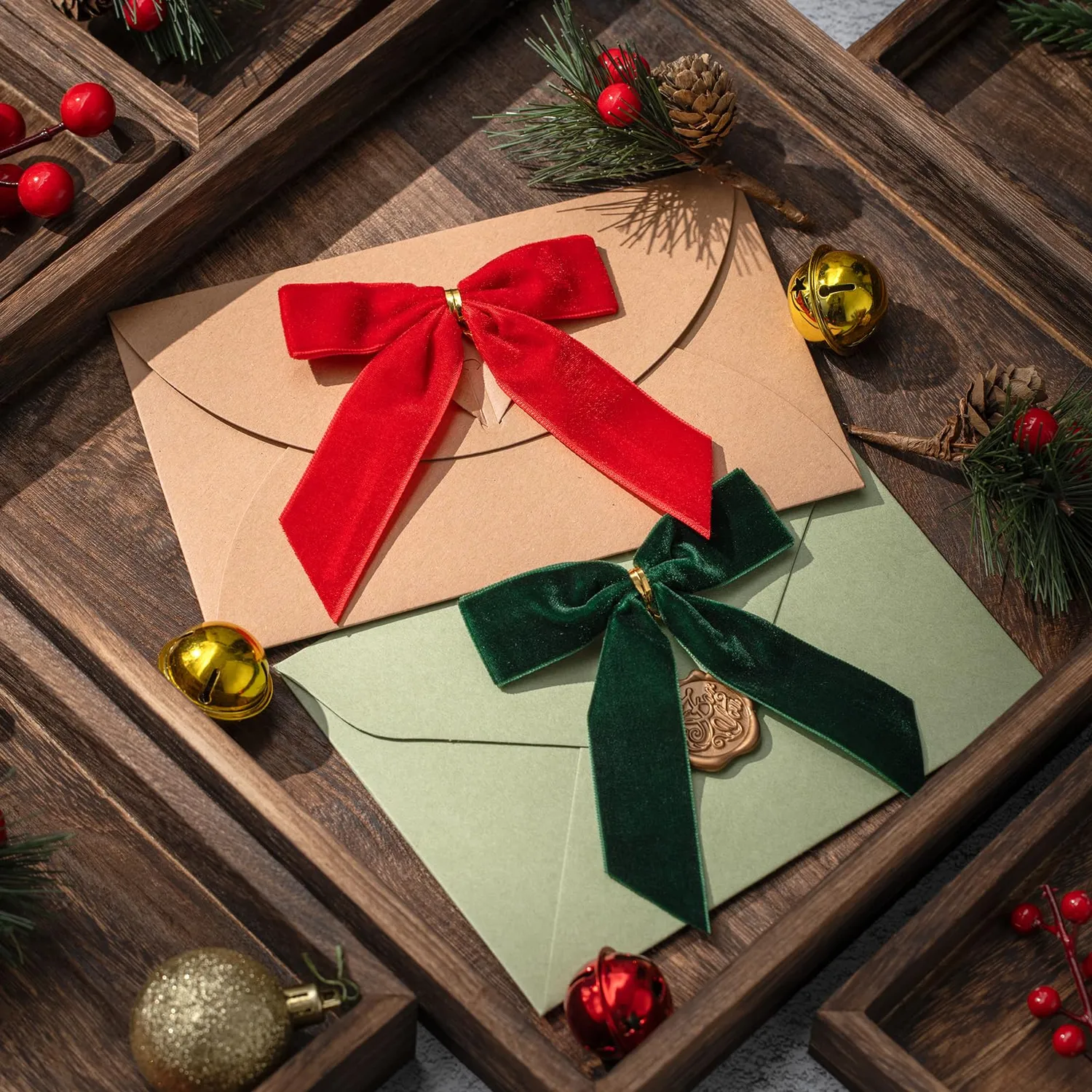 MORSUNBELA Schleifen Deko Samtschleife Geschenkschleifen
