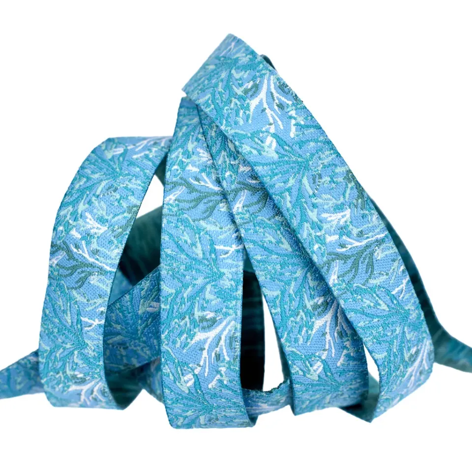 Renaissance Ribbon Gulf Breeze Seaweed Garden Band 5/8" 1 Yard blau