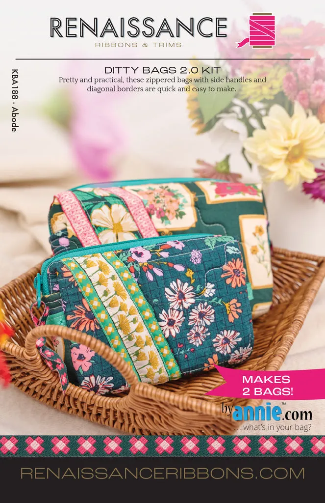 Renaissance Ribbon Ditty Bags 2.0 Nähset 2 Taschen