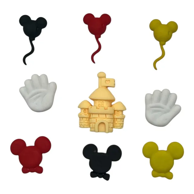Buttons Galore Mouse Ears Nähknöpfe Mix 9 Stk waschbar
