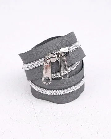Renaissance Ribbon Moonstone Handtaschen-Reißverschluss #5 Doppelschieber