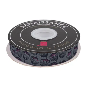Renaissance Ribbon Magic Tulips Jacquardband 1 Yard Polyester