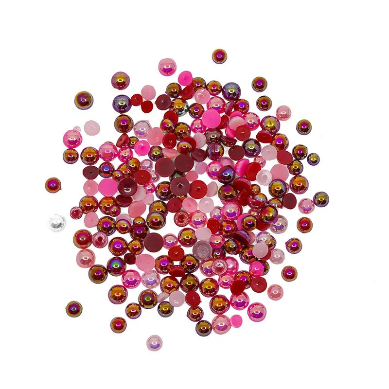 Buttons Galore Half Pearlz Halbperlen irisierend 4-6 mm