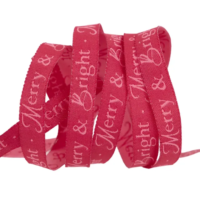 Renaissance Ribbon Adventale Merry and Bright Band 1/2 Zoll Rot 1 Yard