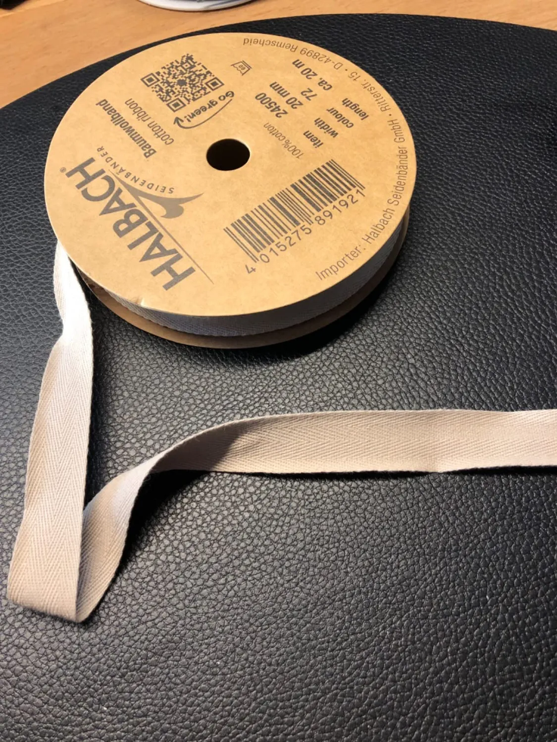 Halbach Baumwollband Baumwolle farbecht Rolle