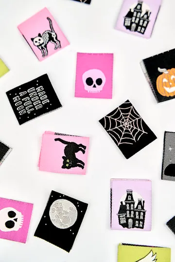 Renaissance Ribbon Spooky Night Weblabels 8er-Pack Halloween