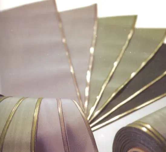 ALJO DESIGN Moiré-Kranzband mit Piqué-Rand 25 m Rolle