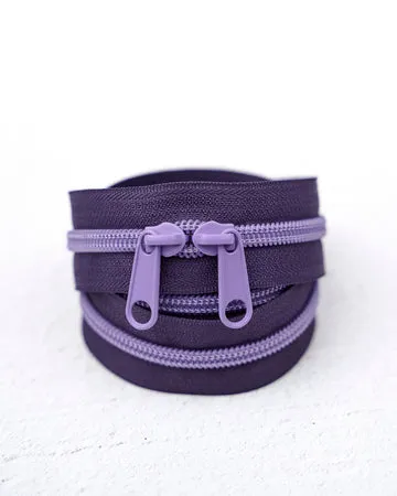 Renaissance Ribbon Lavender Twilight Handtaschen-Reißverschluss Lila