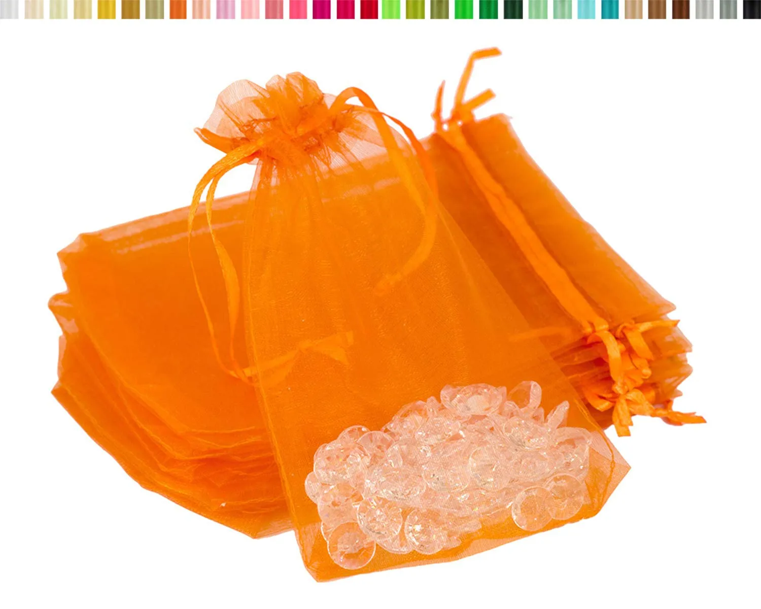 Creativery Organzasäckchen Organzabeutel 10 Stück transparent