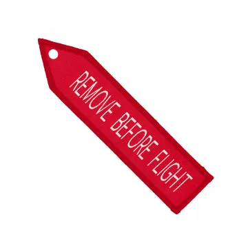 Renaissance Ribbon High Flight Remove Before Flight Bügelpatch
