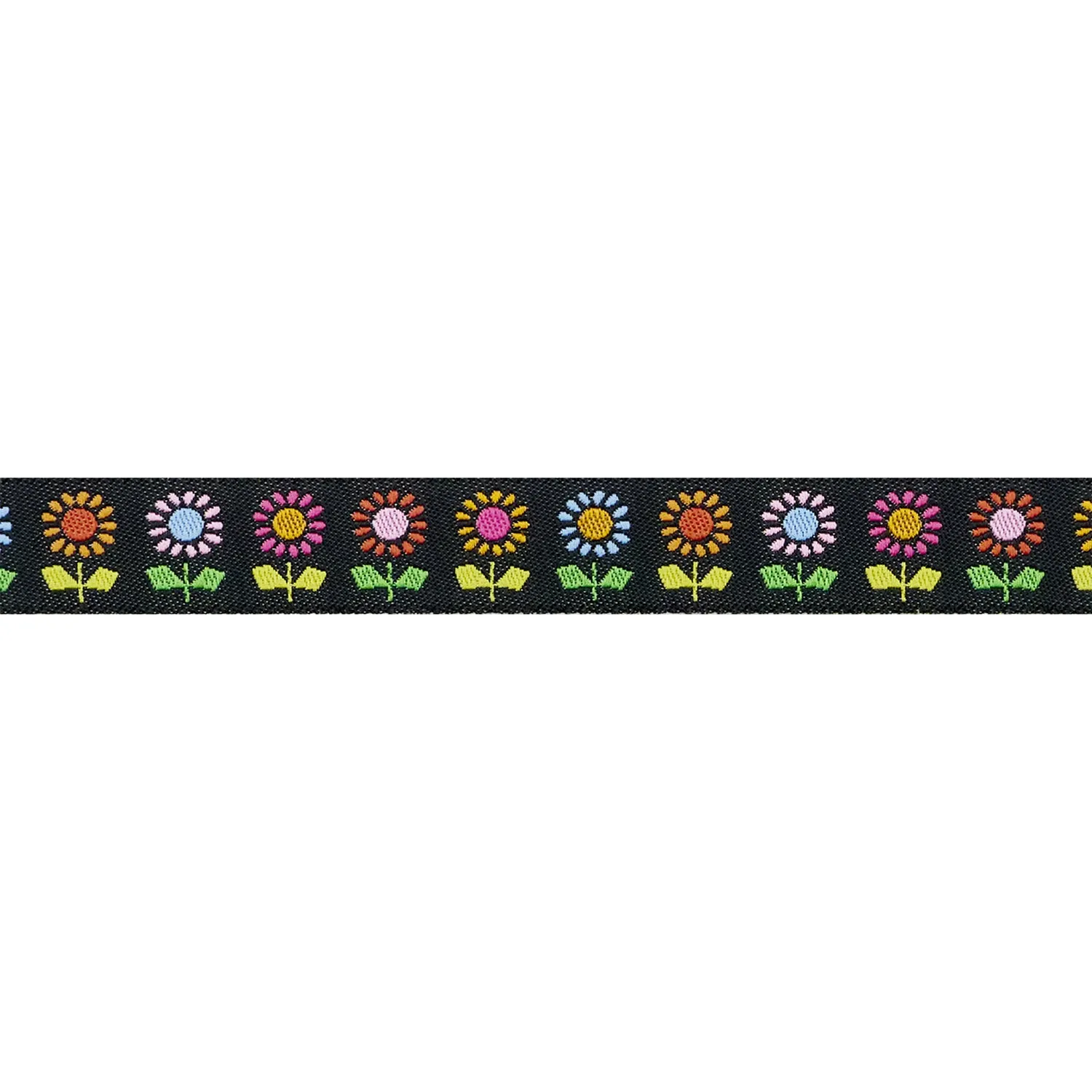 Renaissance Ribbon Catnap Daisy Black Schmuckband 1 Yard floral