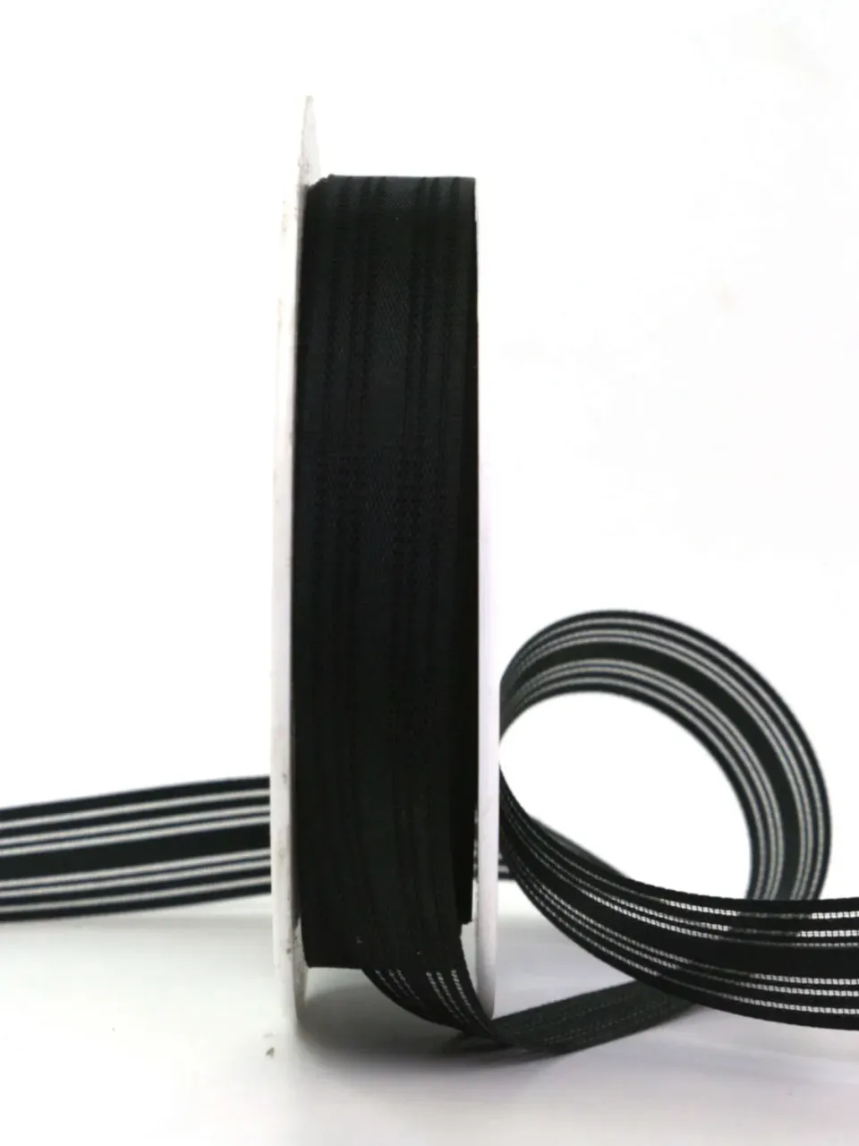 ALJO DESIGN Trauerflor gestreift schwarz 25 m