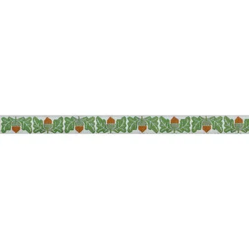 Renaissance Ribbon First Day of Fall Acorn Jacquardband 1 Yard creme