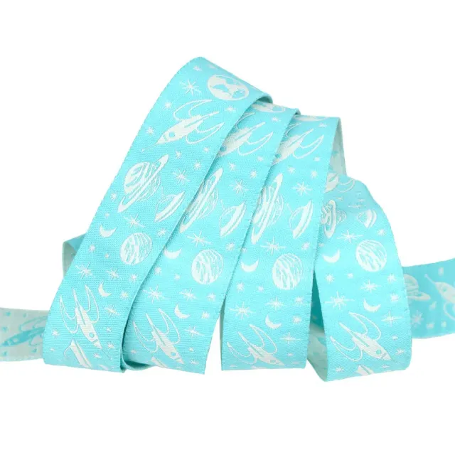 Renaissance Ribbon Blastoff Race to Space Schmuckband 22mm 1 Yard Raketen