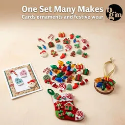 Buttons Galore Christmas Craft Buttons Knöpfe 50+ Stück 3D