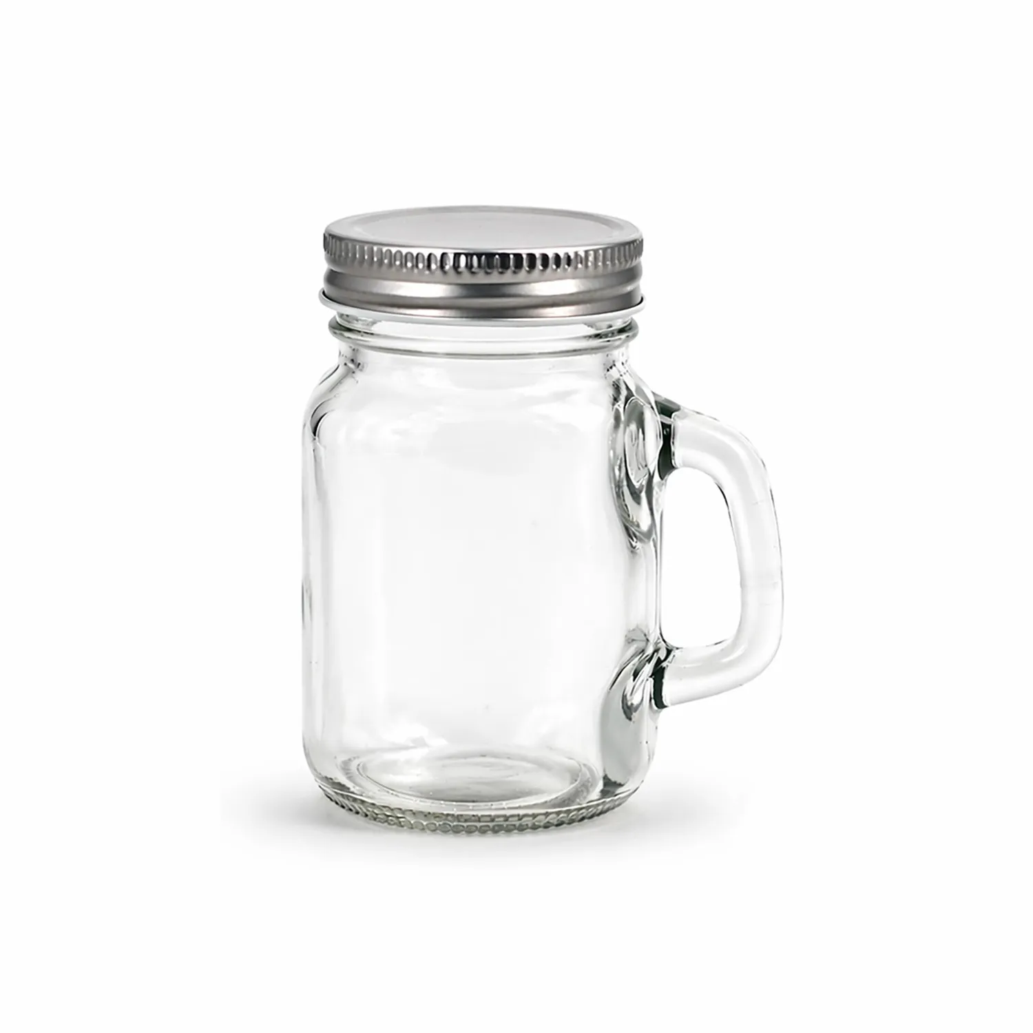 Creativery Glastassen mit Henkel klar 120 ml 2 Stück mit Deckel