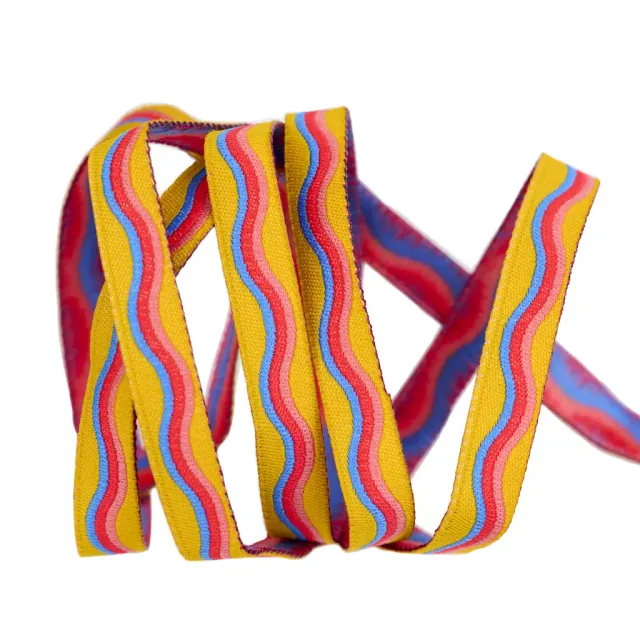 Renaissance Ribbon Playful Wavy Schleifenband 1 Yard 3/8 Zoll Gelb