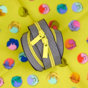 Renaissance Ribbons Glow Stick Handtaschen-Reißverschluss Doppelschieber