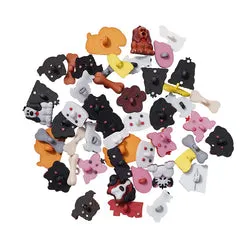 Buttons Galore Pets Knöpfe Sortiment 50 Stück Hunde Katzen