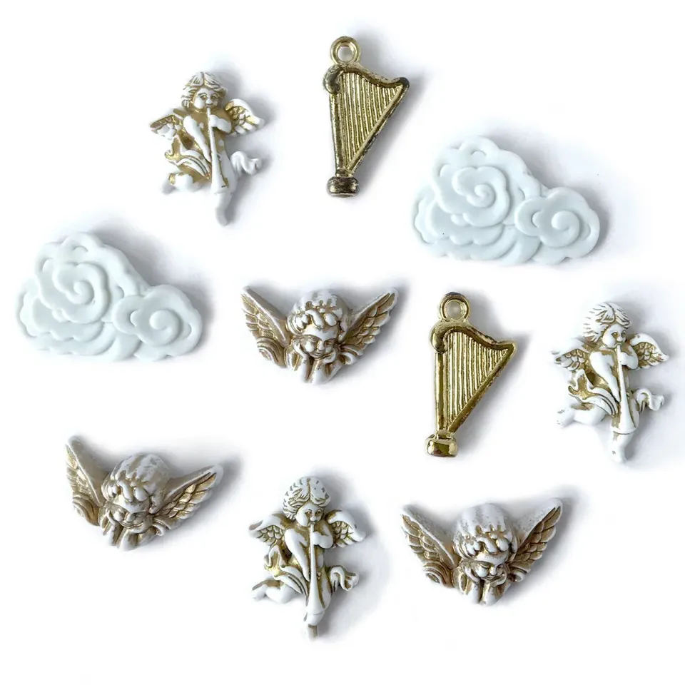 Buttons Galore Angelic Nähknöpfe 10 Stück Engel