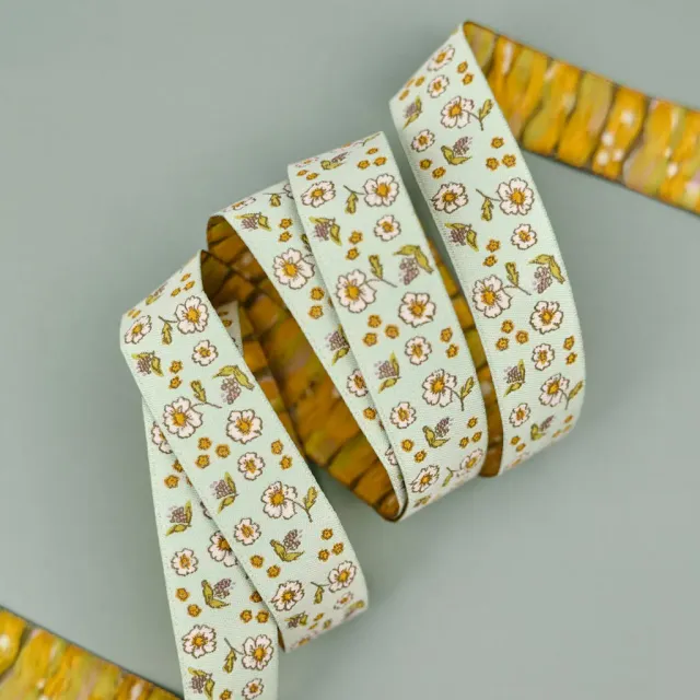 Renaissance Ribbon Celestial Garden Ditsy Floral Band 7/8 Zoll Polyester